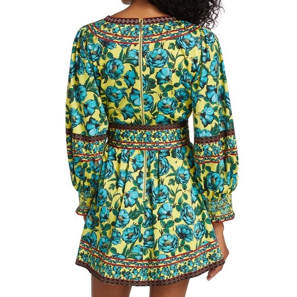 NWT $395 Alice + Olivia Simona Printed Mini Wrap Dress in size 2! - Picture 6 of 7